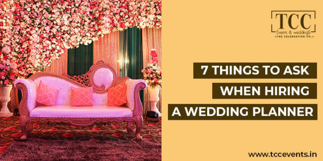 thins to ask to a wedding planner